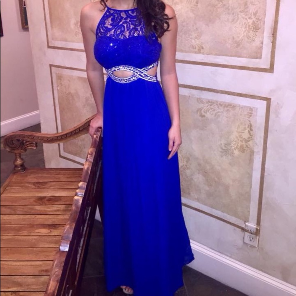 Blue gown